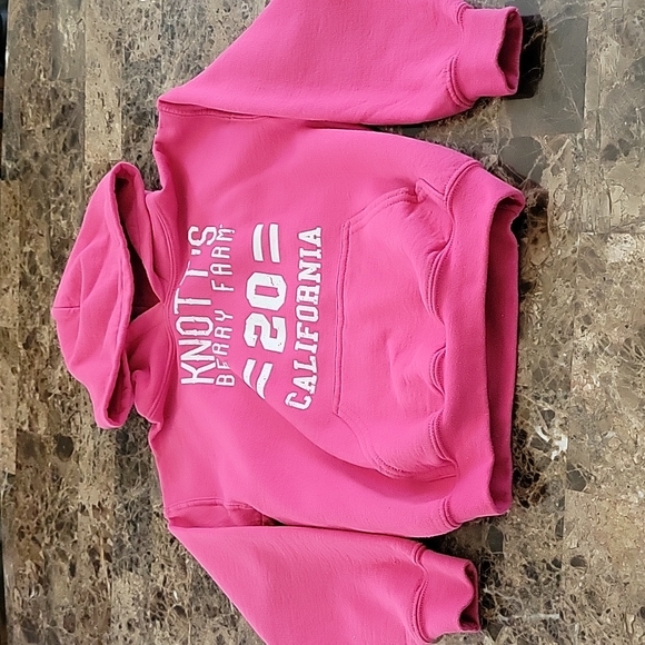 2 Girls Gildan Sweatshirts Knotts Berry Farm and one Solid Color - Picture 2 of 11